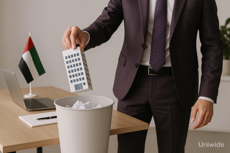 abandon a company in the UAE without liquidation